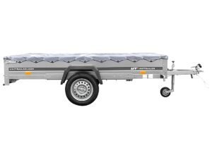 Remolque de coche UNITRAILER Garden 265 KIPP / EXPERT 2615 264x150 cm con lona (750 kg)