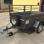 Remolque de 1 Eje 1800 x 1150 x 500 mm con Barandilla Desmontable | MMA 750 kg