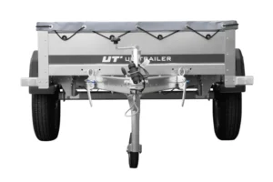 Remolque de coche UNITRAILER Garden Trailer 200 KIPP 200x106 cm con rueda jockey y lona (750 kg) - Imagen 2