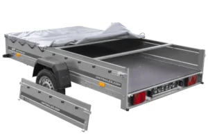 Remolque de coche UNITRAILER Garden 265 KIPP / EXPERT 2615 264x150 cm con lona (750 kg) - Imagen 3