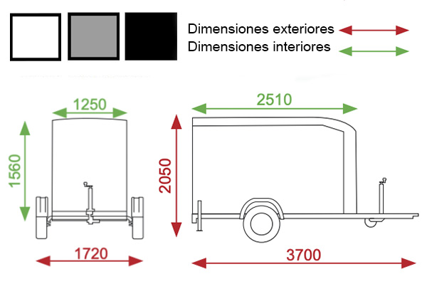 Remolque de fibra ONNE S ALUM