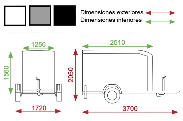 Remolque de fibra ONNE S ECO