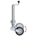 Rueda Jockey Plegable para Remolque 60mm